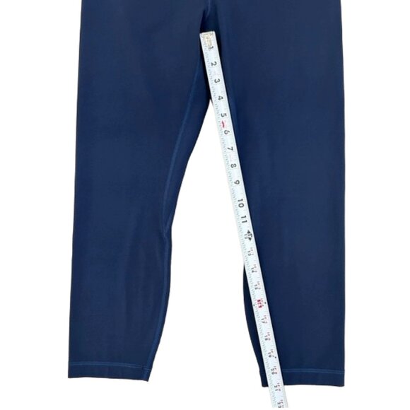 Lululemon Wunder Under High-Rise Crop 21″ Leggings Navy Size 10 Activewear - Picture 6 of 8